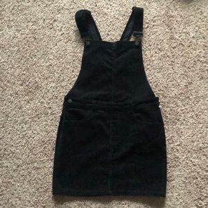 Black corduroy dress